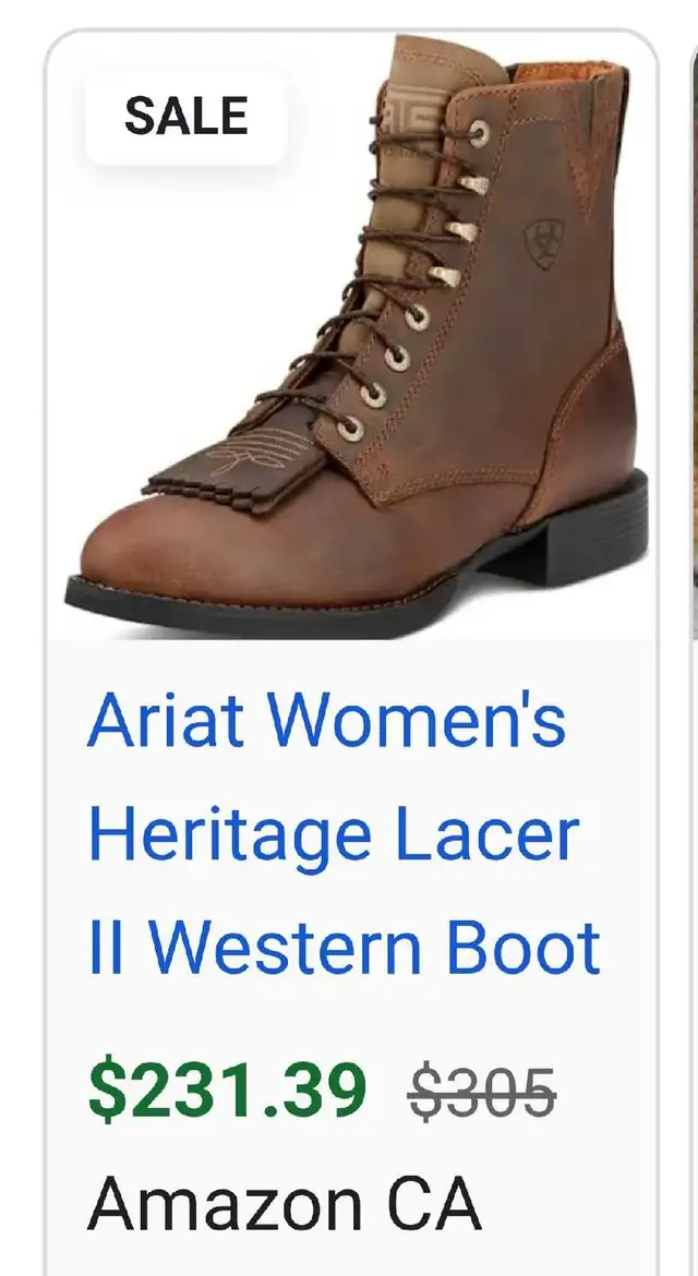 ARIAT WOMEN'S LACE-UP LEATHER BOOTS - Photo 10