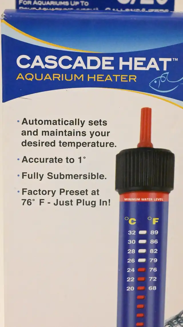 Aquarium Heater for fresh and salt water aquariums Brand New - Photo 2
