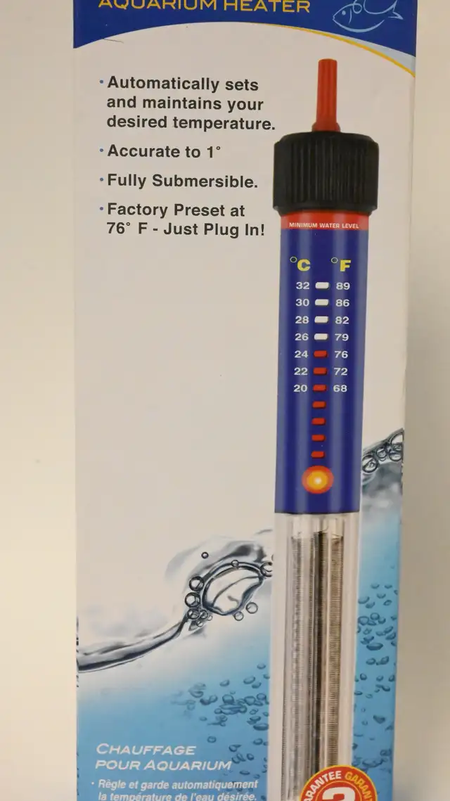 Aquarium Heater for fresh and salt water aquariums Brand New - Photo 3