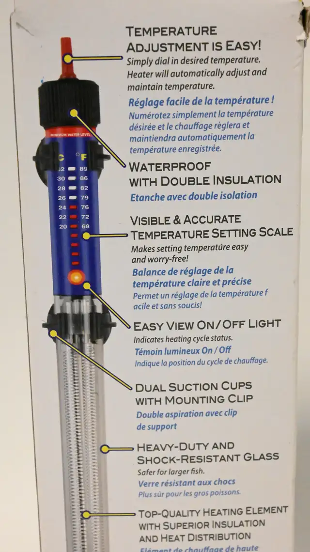 Aquarium Heater for fresh and salt water aquariums Brand New - Photo 7
