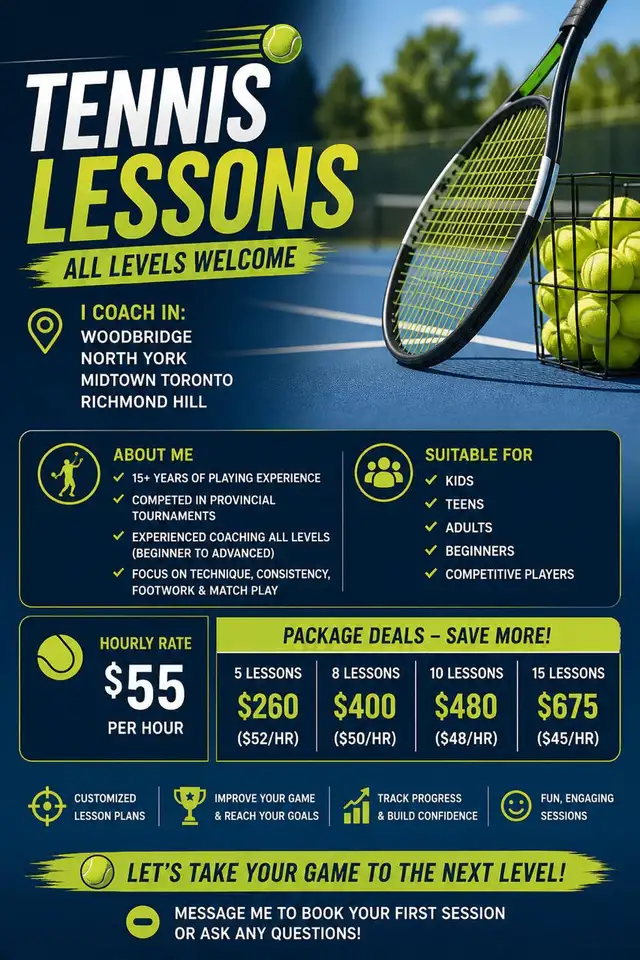 PRIVATE TENNIS LESSONS