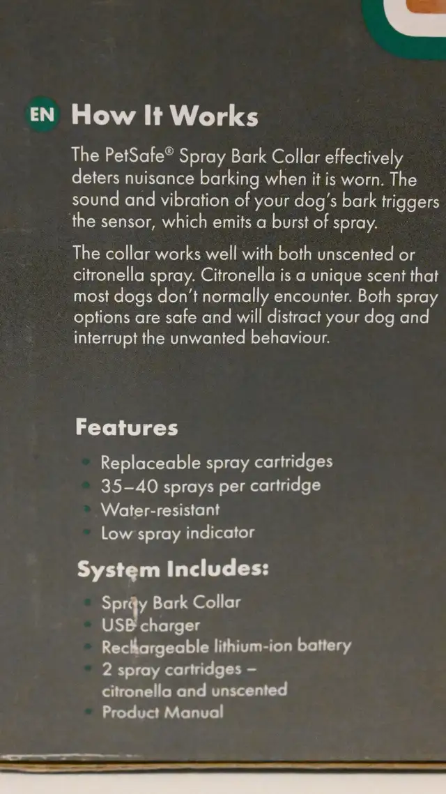 Bark Control for dog 3.6  kg from Petsafe Brand New in box - Photo 7