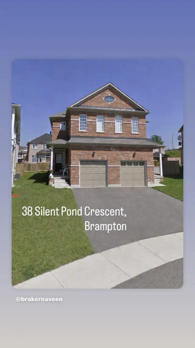 Whole House For Lease Brampton - Family Rental