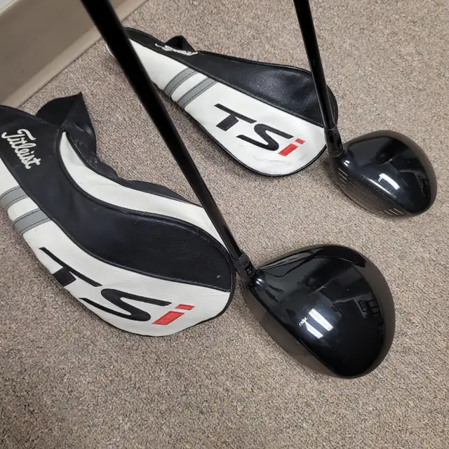 LH Titleist Driver and 3 Woods
