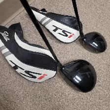 LH Titleist Driver and 3 Woods