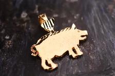 10K PIG PENDANT