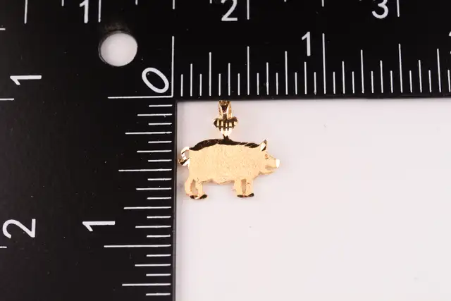 10K PIG PENDANT - Photo 5
