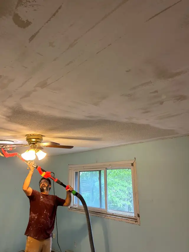 House painting, popcorn removal , taping- mudding