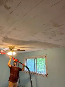 House painting, popcorn removal , taping- mudding