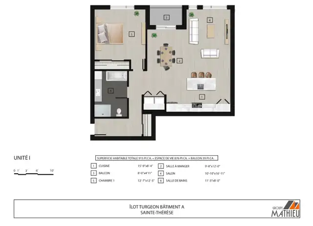 Condo 3 1/2   très lumineux - Photo 8