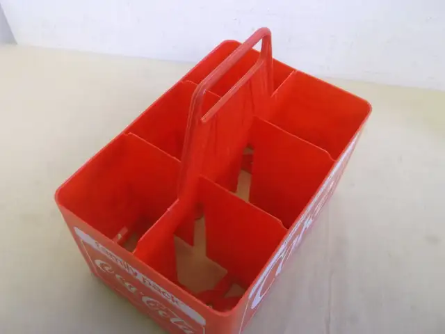Vintage Pepsi 7-Up Coke 750 ML Glass Pop Bottles Plastic Case - Photo 7