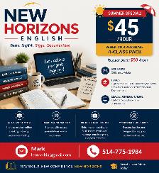 Boost Your English/Améliorez votre anglais Classes for all ages!