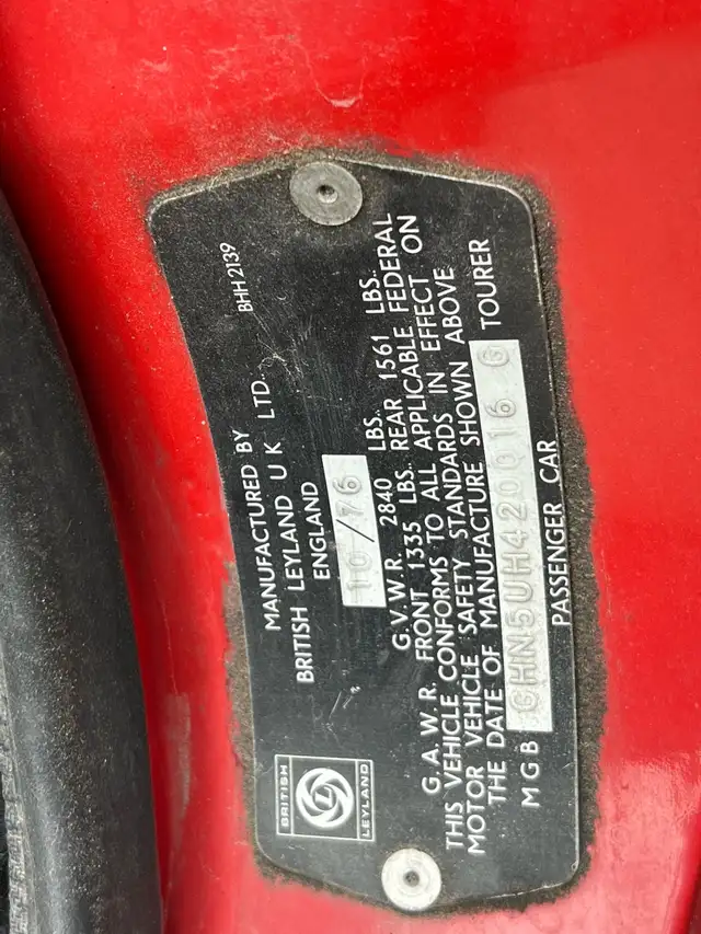 1977 MG MGB Roadster - Photo 7