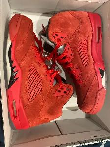 air jordan 5 retro red suede