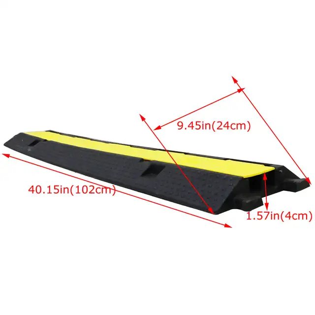 Rubber Electrical Wire Cover Protector Traffic Speed Bumps190261 - Photo 6