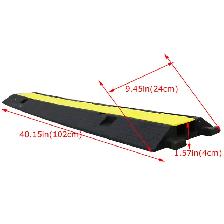 Rubber Electrical Wire Cover Protector Traffic Speed Bumps190261 - Photo 6