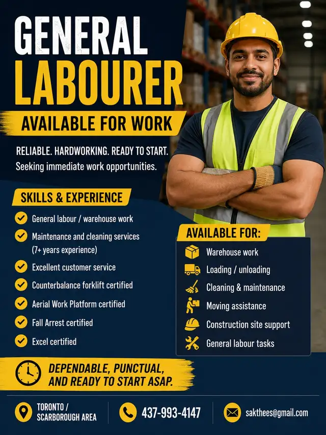 Looking for cash job