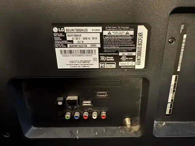 65' UN73 LG UHD TV with ThinQ® AI great working condition $475 - Photo 4