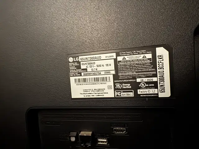 65' UN73 LG UHD TV with ThinQ® AI great working condition $475 - Photo 6