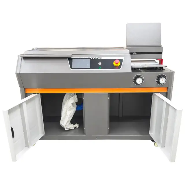 220V A4 Auto Side Glue Binding Machine Touch Screen 1.9KW 122156 - Photo 2