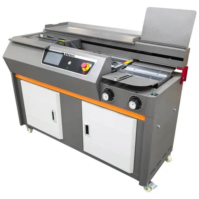 220V A4 Auto Side Glue Binding Machine Touch Screen 1.9KW 122156 - Photo 3