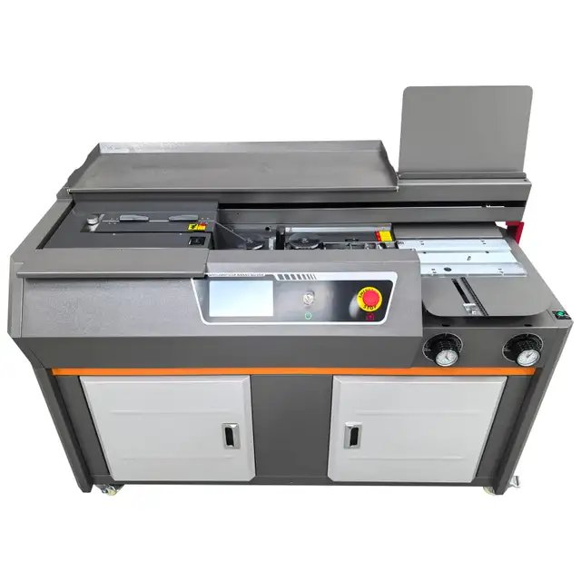 220V A4 Auto Side Glue Binding Machine Touch Screen 1.9KW 122156 - Photo 6