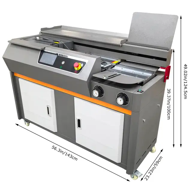 220V A4 Auto Side Glue Binding Machine Touch Screen 1.9KW 122156 - Photo 9