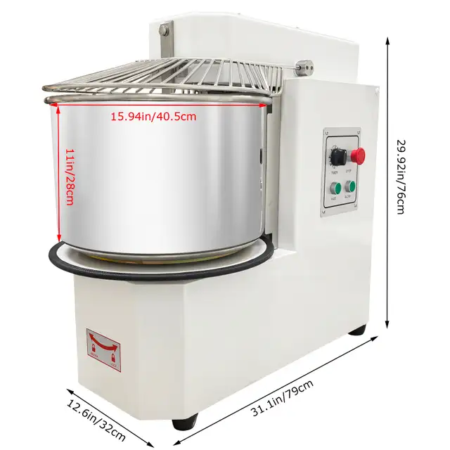 30L Dough Mixer Double-speed action Detachable Bucket 170179 - Photo 10