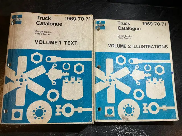 1969-1971 Dodge & Fargo Truck Parts Book Van A100 A108 D100 D200
