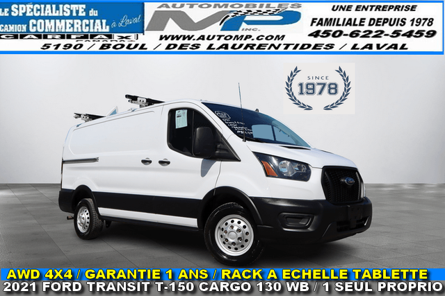 Ford Transit T-150 CARGO / AWD /4X4 / 1 SEUL PROPRIO / GARANTIE