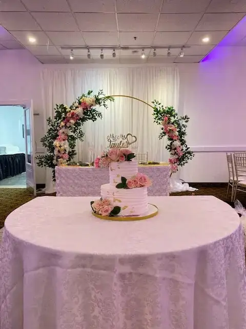 wedding cakes GTA floral cake , Flowers cascade cake
