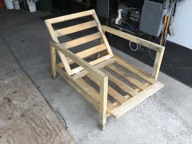 Wooden Lounge Chair, Adjustable Back Rest