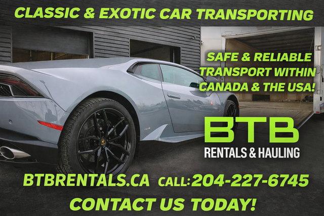 CLASSIC CAR TRANSPORT VEHICLE HAULING SHIPPING CANADA/USA!