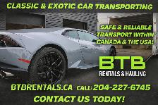CLASSIC CAR TRANSPORT VEHICLE HAULING SHIPPING CANADA/USA!