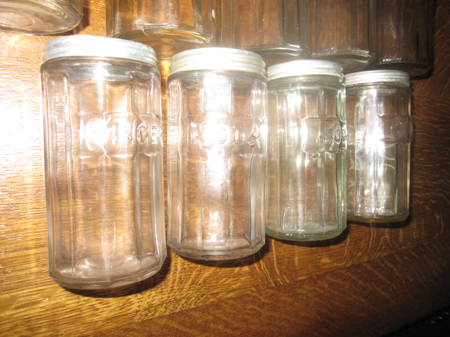 HOOSIER CABINET JARS COFFEE TEA & ALL SPICE,SODA,PEPPER,GINGER - Photo 4