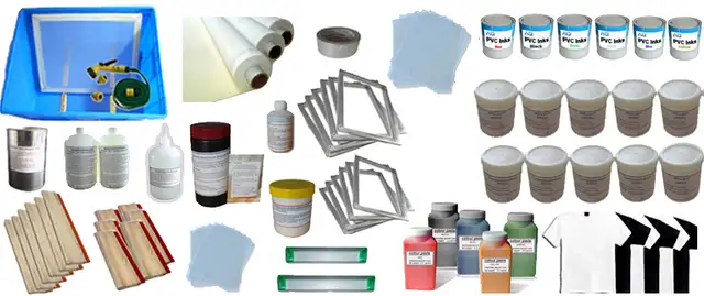 6 Color Silk Screen Printing Accessories Full Set Kit 006531 - Photo 3