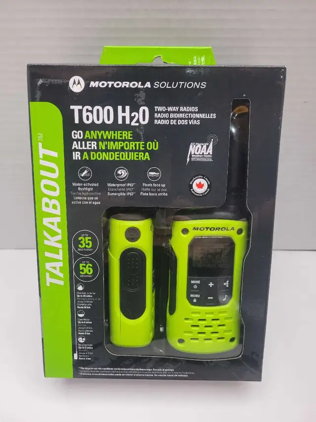 Motorola Talkabout T600 H20 Two-Way Radios NEW