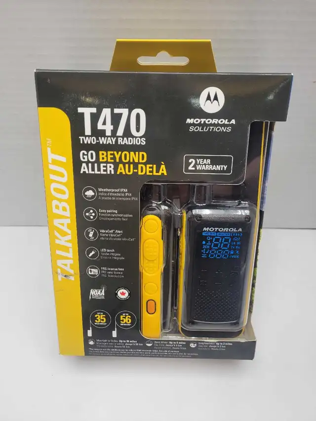 Motorola T470 Talkabout Two-way Radios NEW