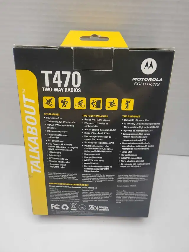 Motorola T470 Talkabout Two-way Radios NEW - Photo 2