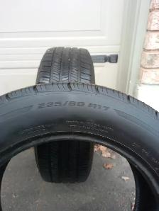 2 tires BFGoodrich 225/60/R17 all season.