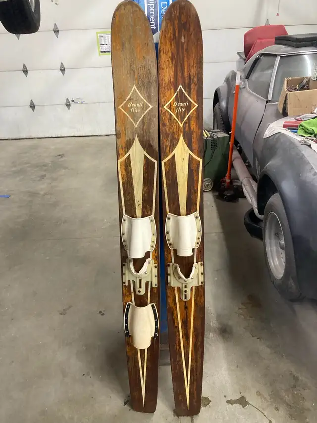 Vintage water skis