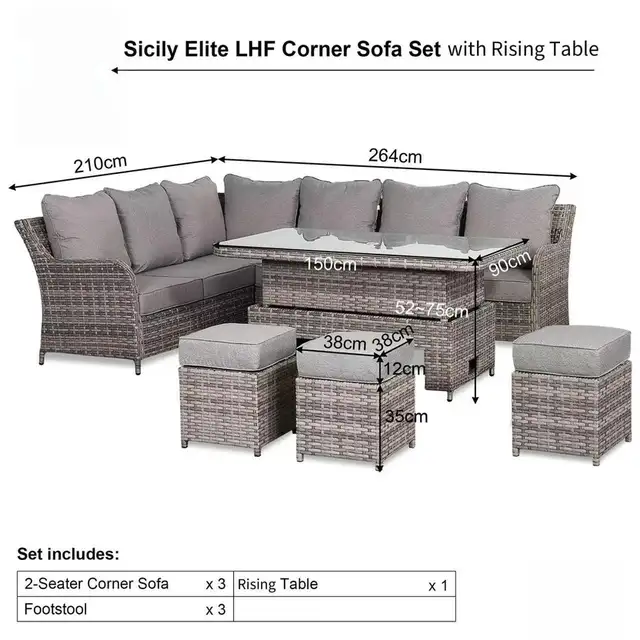 Brand New 9-Seater Patio Aluminum Dining Set Special $1599 - Photo 8