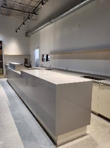 Quartz Countertop - With Grey Veins