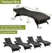rand New Set of 2 79' Patio Reclining Chair $199