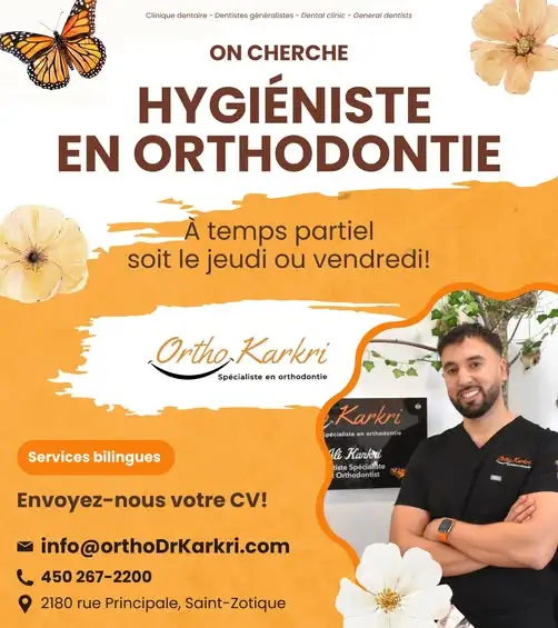 Hygiéniste dentaire spécialisé/e en orthodontie