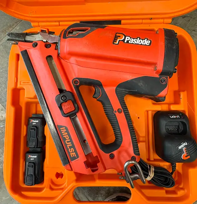 Paslode Gas Framing Nailer Set with Batteries, Charger, & Case - Photo 3