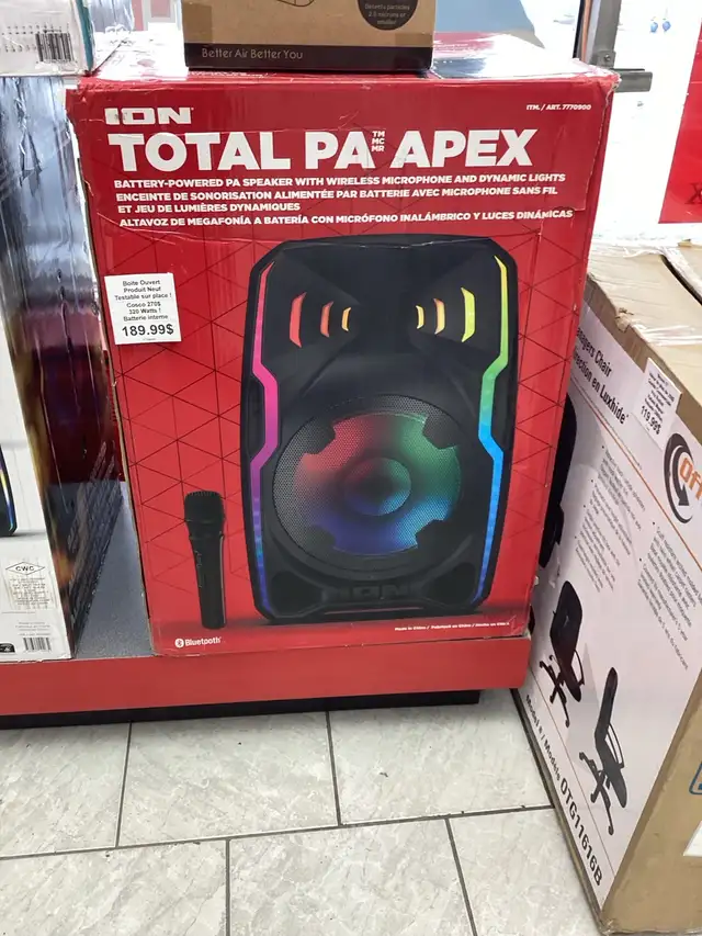 haut parleur Ion total pa apex neuf - Photo 3