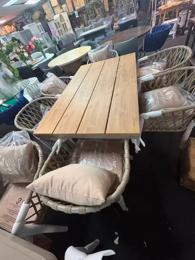 Brand New 7-Piece Aluminum Patio Dining Set Selling $1599 - Photo 3