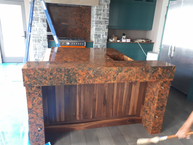 Custom Quartz Countertop with island