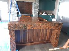 Custom Quartz Countertop with island